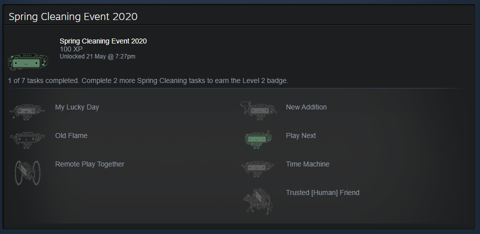 steam spring cleaning 2019 emoticon gem ammount