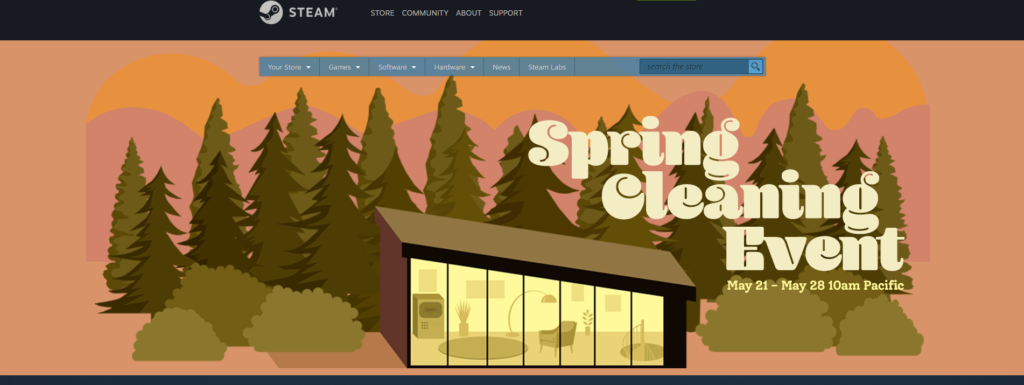 steam spring cleaning event 2018